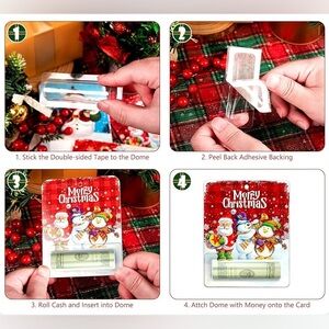 💜4for$20💜Money Holder Card Christmas